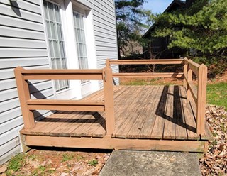 Replace Deck in Lititz Before Photo