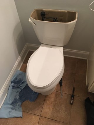 Replace Toilet in Millersville Before