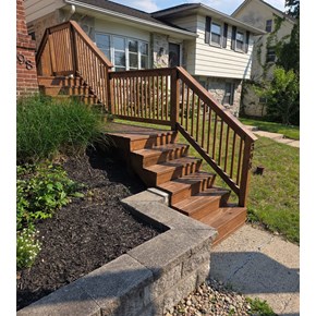 Ace Handyman Services Stained Front Steps in Limerick PA
