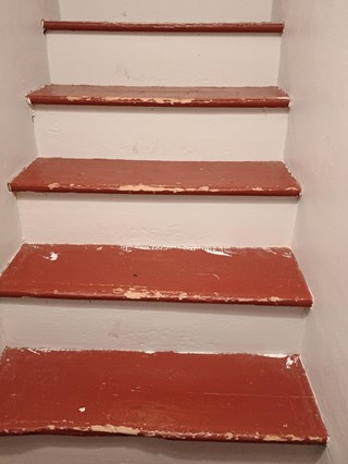 Ace Handyman Services Attic Stair Painting Project in Limerick PA
