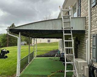 Ace Handyman Services Awning Demolition Project in Pottstown PA