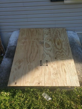 Ace handyman Services Wilkes-Barre and Scranton After Photo of Basement Access Door in Old Forge, PA