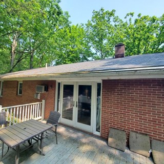 Ace Handyman Services Wilkes-Barre and Scranton Before Deck Pressure Washing in Mountain Top, PA