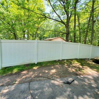Ace Handyman Services Wilkes-Barre and Scranton Before Photo of Fence Pressure Washing in Mountain Top, PA