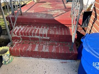 Before Photo of Exterior Stair Project in Duryea, PA