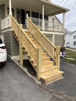 Ace Handyman Services Wilkes-Barre and Scranton Exterior Stair Replacement  Project in Plains PA