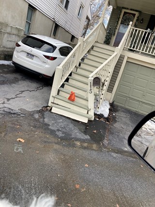 Ace Handyman Services Wilkes-Barre and Scranton Before Exterior Stairs in Plains, PA