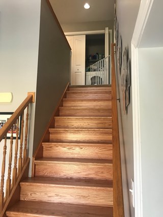 Ace Handyman Services Wilkes-Barre and Scranton After Photos of Oak Stair Installation in Old Forge, PA