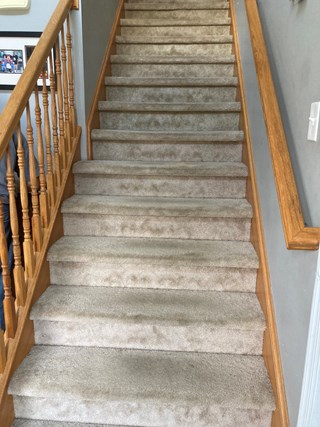 Ace Handyman Services Wilkes-Barre and Scranton Carpeted Interior Stairs in Old Forge, PA 