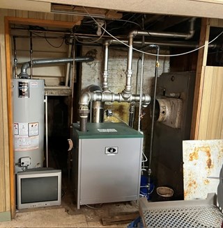 Before Photo of Basement Utility Room in Kingston, PA