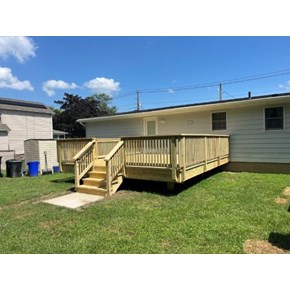 Ace Handyman Services Wilkes-Barre and Scranton Built a New Pressure Treated Deck in Forty Fort, PA