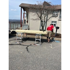 Ace Handyman Services Wilkes-Barre and Scranton Completing a Deck Rehab Project in Moosic, PA