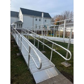 Ace Handyman Services Wilkes-Barre and Scranton Installed an Aluminum Wheelchair Ramp in Wilkes-Barre, PA