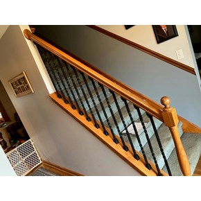 Ace Handyman Services Wilkes-Barre and Scranton Replaced a Stair Handrail in Old Forge, PA