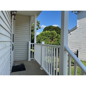 Ace Handyman Services Wilkes-Barre and Scranton Installed PVC Porch Railing in Wyoming, PA