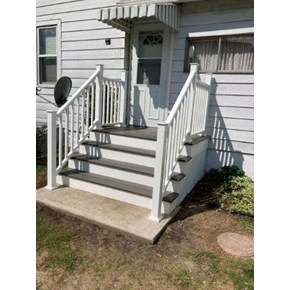 Ace Handyman Services Wilkes-Barre and Scranton Constructs a New Front Porch and Steps in Exeter, PA