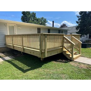 Ace Handyman Services Wilkes-Barre and Scranton Built a New Pressure Treated Deck in Forty Fort, PA
