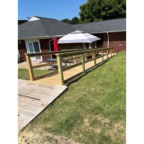 Ace Handyman Services Installed a Pressure Treated Ramp in Pittston, PA