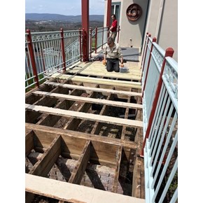 Ace Handyman Services Wilkes-Barre and Scranton Completing a Deck Update in Moosic, PA