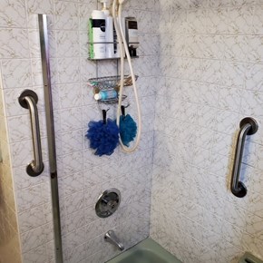 Ace Handyman Services Wilkes-Barre and Scranton Installed Two Grab Bars in a Shower in Kingston, PA