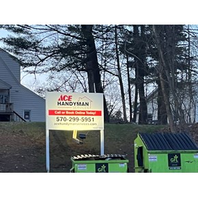 Ace Handyman Services Wilkes-Barre and Scranton Sign Installation in Trucksville, PA