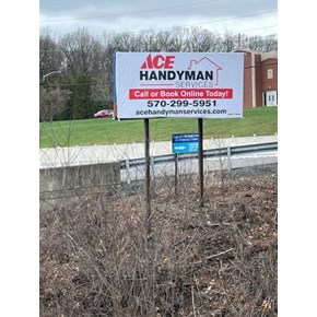Ace Handyman Services Wilkes-Barre and Scranton Sign Installation in Jenkins Township, PA