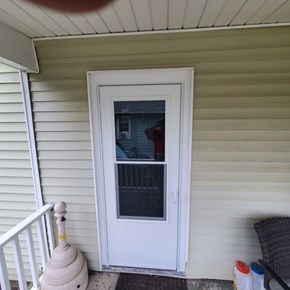 Ace Handyman Services Wilkes-Barre and Scranton Installed a New Storm Door in Old Forge, PA