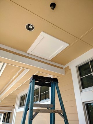 Crawl space cover after, Pawleys Island, SC