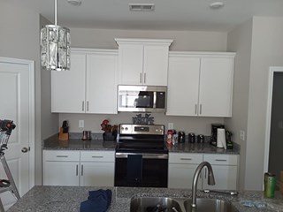After installing new handles on cabinet that did not have any originally in Myrtle Beach, SC.