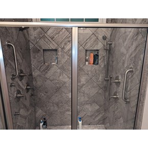 Shower grab bars
