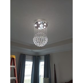 Installed a new chandelier in a home in Little River, SC