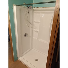 New shower install in Conway, SC. 