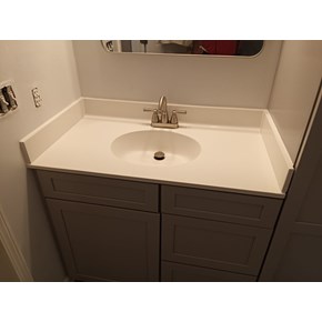 Vanity top installation in Murrells Inlet, SC