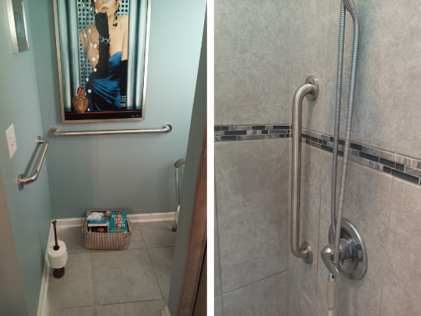Grab bar installation Grab bar installation