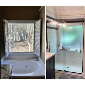 Bathroom Renovation - Tub to Shower conversion Simpsonville, SC