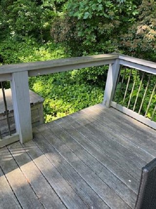 Deck Spindle Repair - Before Ace Handyman Services Upstate South Carolina and Greenville