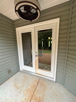 French Door Paint - Greenville - Before Ace Handyman Services Upstate South Carolina and Greenville