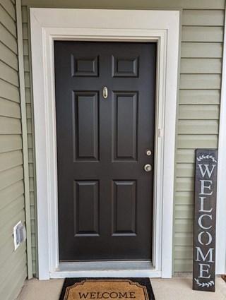 Front Door Window Install - Greenville - Before Ace Handyman Services Upstate South Carolina and Greenville