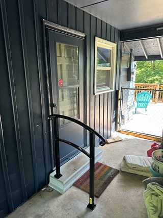 Back Porch Hand Railing Install - Simpsonville - After Ace Handyman Services Upstate South Carolina and Greenville
