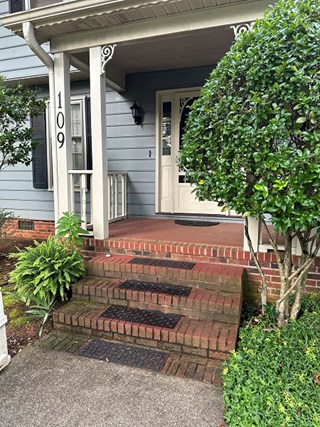 Front Porch Hand Railing Install - Simpsonville - Before Ace Handyman Services Upstate South Carolina and Greenville