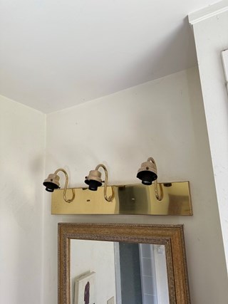 Bathroom Light  Upgrade/Install - Greer - Before Ace Handyman Services Upstate South Carolina and Greenville