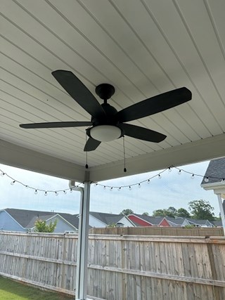 Outdoor Fan/Light  Upgrade/Install - Greenville - After Ace Handyman Services Upstate South Carolina and Greenville