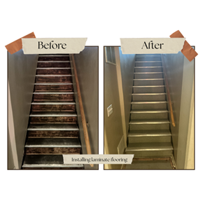 Laminate flooring Stair installation Dell Rapids, SD Laminate flooring Stair installation Dell Rapids, SD