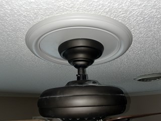 Close Up Ceiling Fan Repair After