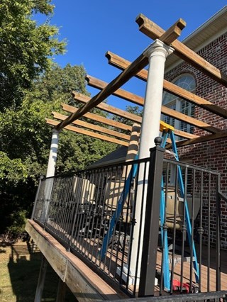Pergola Repair Before