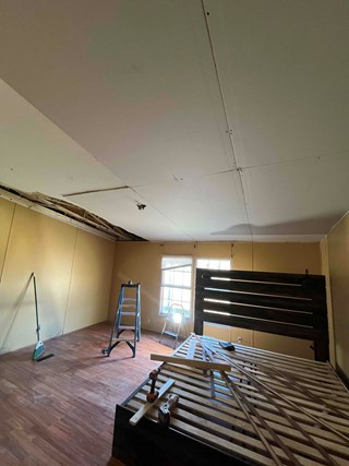 Ceiling Repair Before