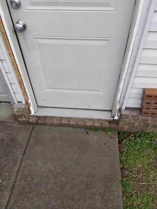 Rotted door trim repair in Murfreesboro, TN