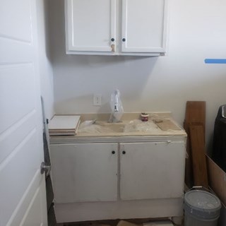 Laundry Room Vanity Before Image in Sumner County, TN