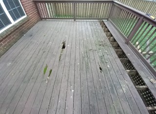 Decking Repair Ace Handyman Services West Nashville - Before