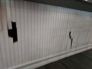 Paneling Repair Ace Handyman Services West Nashville - Before